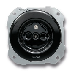 [34.208.27.2] DO Low (flush mount) socket with earth pin F/B 16A/250V porcelain black