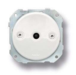 [34.314.11.1] DO installation encastrée interrupteur bipolaire 10A/250V en porcelaine blanche, vis chromés