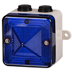 [L101LDCMG/B] LED beacon │ 12 & 24V DC │ blue │ with mounting lugs