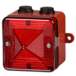 [ST-L101ACMR/R] Balise LED │ 48-230V AC/DC │ rouge │ avec pattes de support