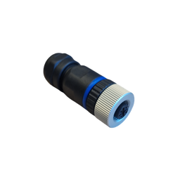 [7880009] M12 A-code, vrouwelijke connector met schroefaansluiting, 4-polig