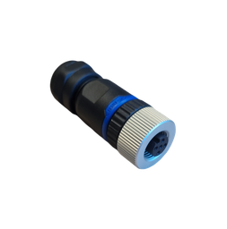 [7880010] M12 A-code, vrouwelijke connector met schroefaansluiting, 5-polig