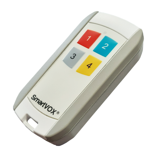 [SR4AW] SmartVOX® remote │ 4 buttons │ white/grey