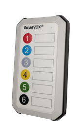 [SB6AB] SmartVOX® bedieningspaneel │ 6 knoppen │ wit/zwart