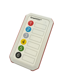 [SB6AR] SmartVOX® bedieningspaneel │ 6 knoppen │ wit/rood
